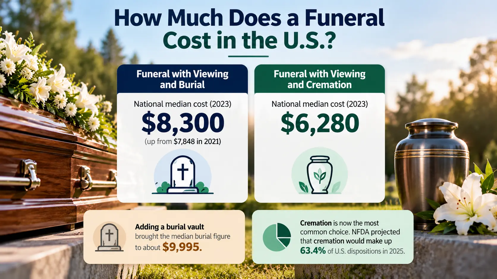 Average funeral costs in the U.S.