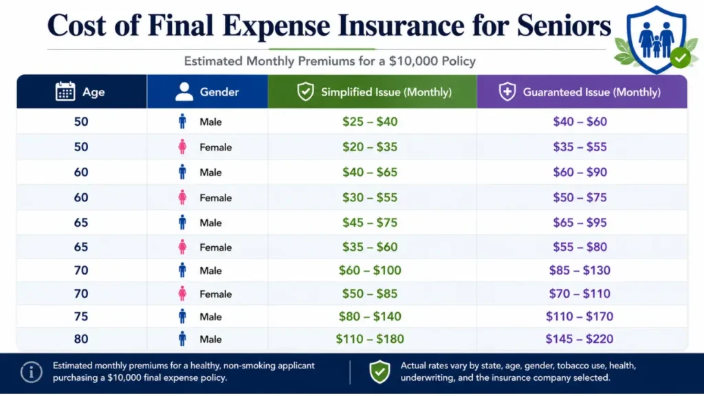 Cost of Final Expense Insurance for Seniors