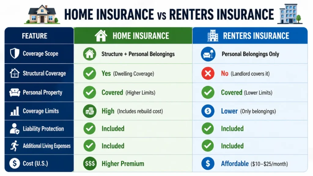 Home and Renters Insurance Coverage